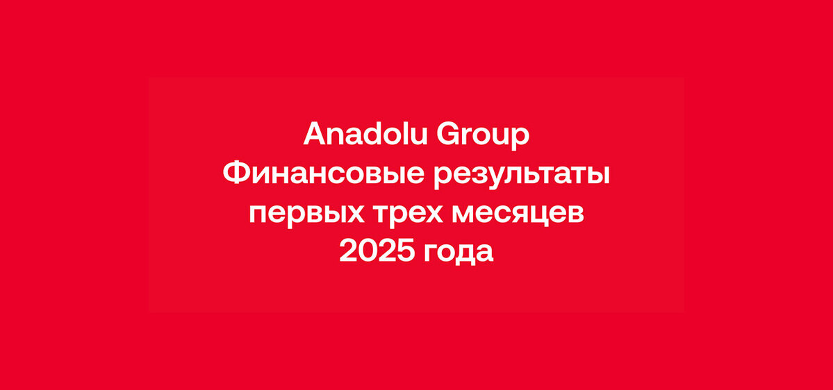 Anadolu Group начала 2025 год с роста оборота и EBITDA